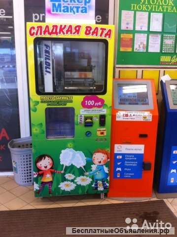 Вендинговый аппарат сладкой ваты