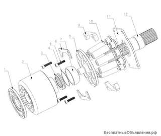 Запчасти и комплектующие для гидронасоса Rexroth A4VSO56