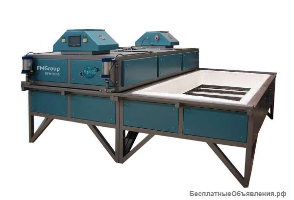 Печь для моллирования(гнутья) стекла