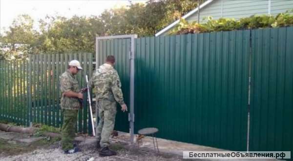 Заборы, Навесы, Ворота, ворота гаражные и другое