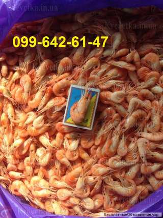 Крупная калиброванная креветка черноморская