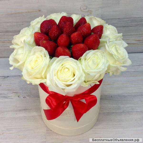 Букеты из клубники, подарки