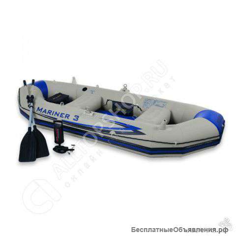 Надувная лодка Mariner-3 насос+ весла+ аксессуары