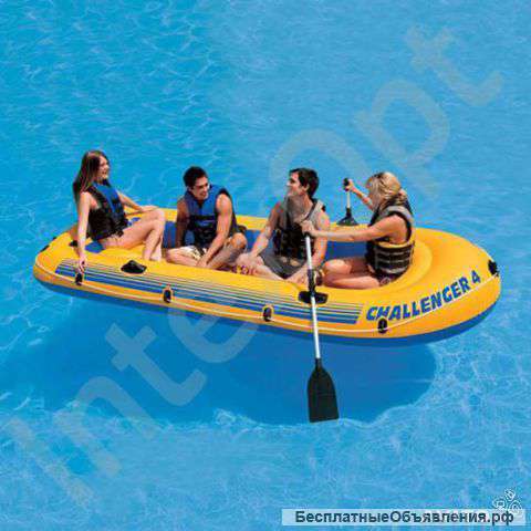 Надувная лодка Challenger-4, Intex 68371