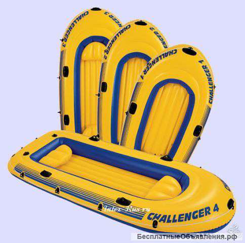 Надувная лодка Challenger-1, Intex 68365