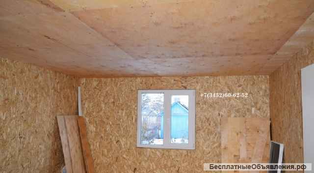 Дачный дом 6 м х 6 м из 3 комнат