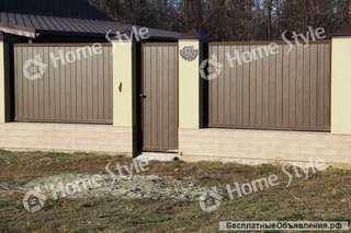 Калитки, ворота распашные, откатные и секционные