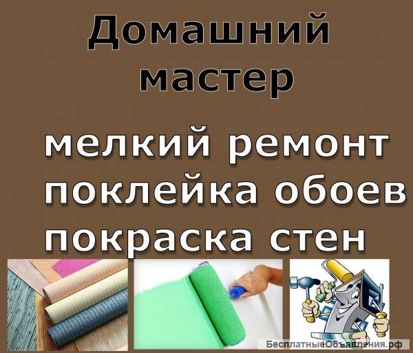 Домашний мастер. от 500р Любые Работы по дому