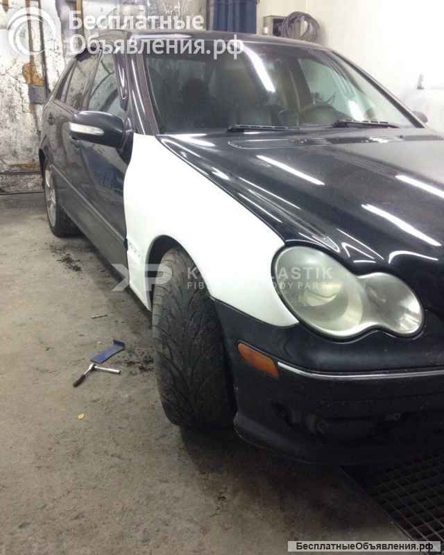 Крылья мерседес w203 стеклопластиковые