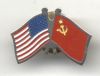 Значок флаги ссср-сша