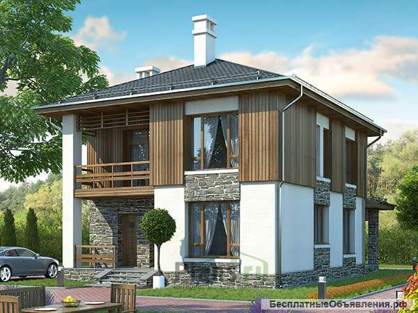 Каркасный дом под ключ для постоянного проживания в 127 кв.м.