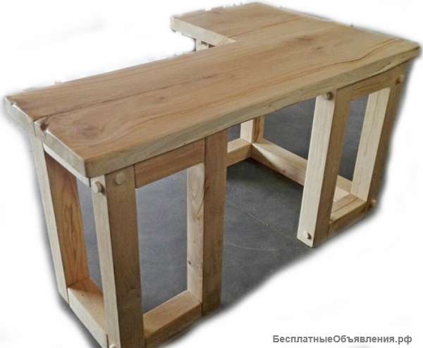 Стол дубовый, угловой