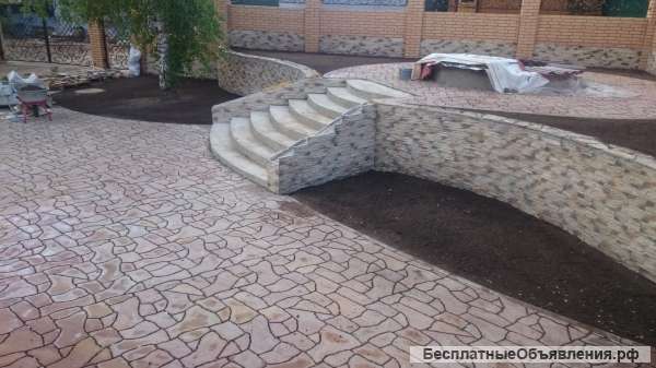 Укладка брусчатки, устройство дорожек