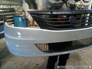 Бампер передний Рено Логан в цвет