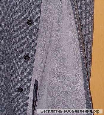 Пальто cерое (шерсть)