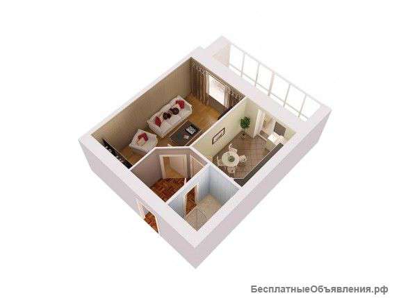 1-к. квартира в ЖК "Журавли"