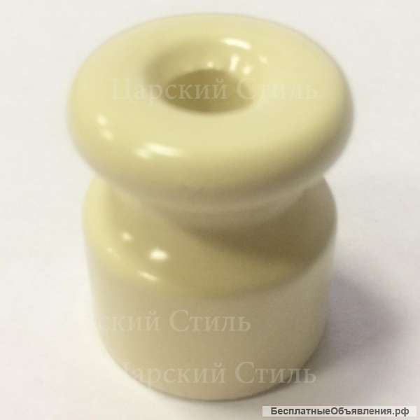 Изолятор керамический или пластиковый для витого ретро кабеля