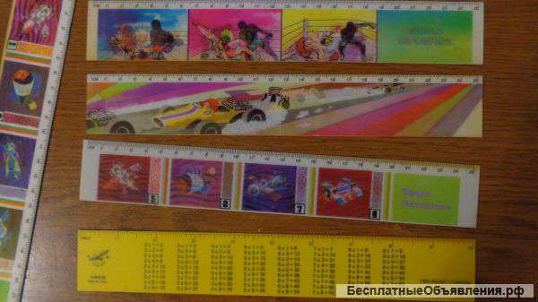 Линейки с таблицей умножения