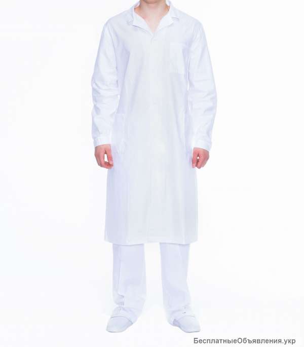Халат бязевый белый отличного качества