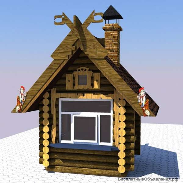 Изготавливаем киоски избушки