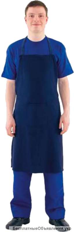 Фартук рабочий с нагрудником диаганалевый