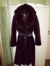 Продам ШИКАРНУЮ стриженную норковую шубу (длина 120 см.,46 размер.рус.) с воротником из песца
