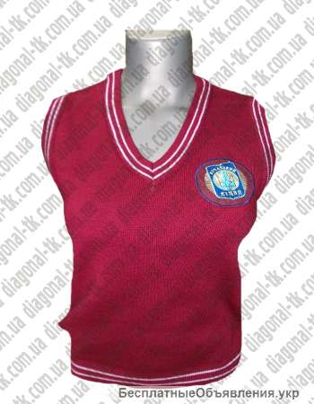 Жилет школьный синий черный