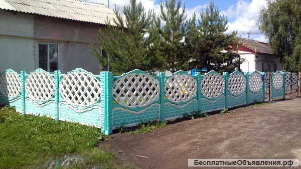 Декоративный забор из бетона (Еврозабор)
