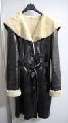 Дубленка с кожаным верхом овчина Real Lambskin