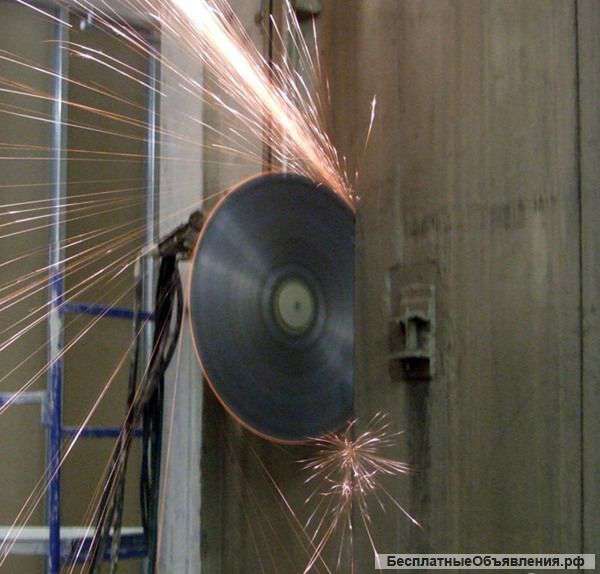 Алмазная резка в бетоне, асфальте, кирпиче