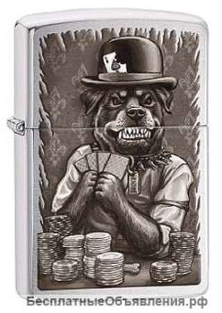 Зажигалка Zippo 77127 Dog Playing Poker
