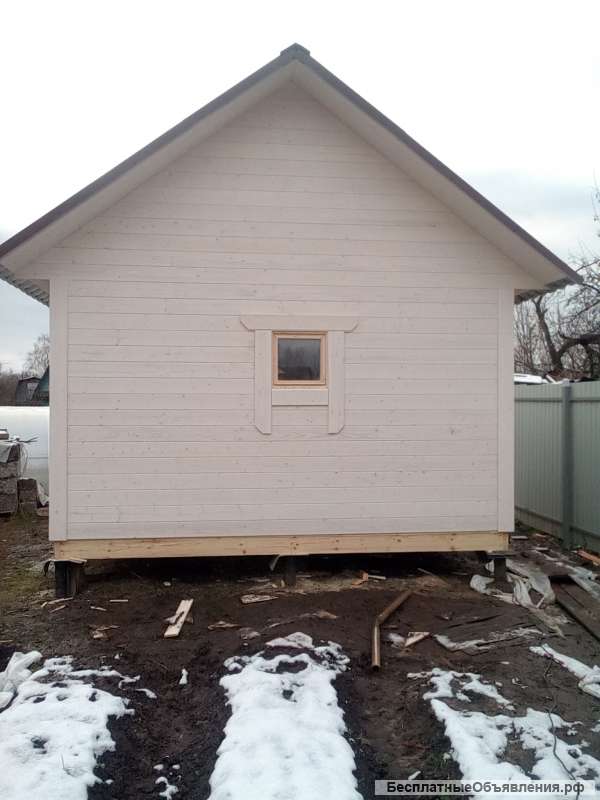 Каркасная баня под ключ 4 на 5 метров