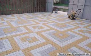 Укладка дорожек тротуарной плитки на даче цена
