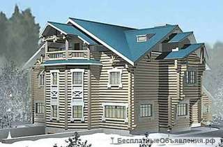 Рубленый дом 12х15 м общей площадью 700 кв. м