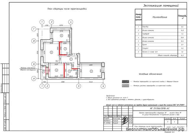 Проект перепланировки квартиры/ помещения в Уфе