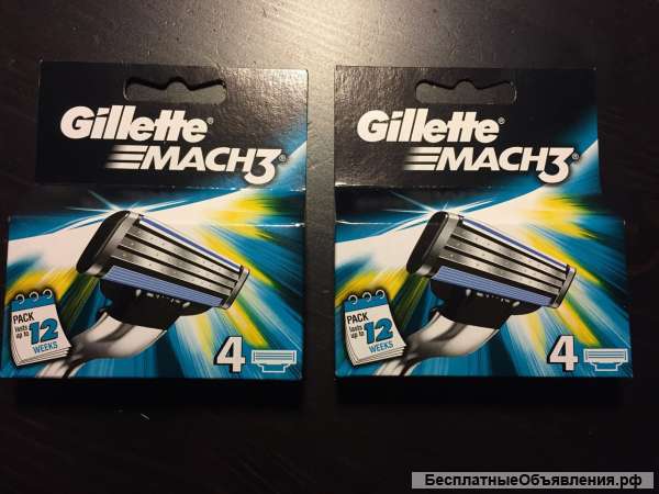 Сменные кассеты для бритья Gillette Mach3