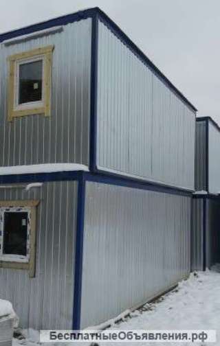 Блок контейнер (Бытовка) окна пвх-2шт/433 теплая