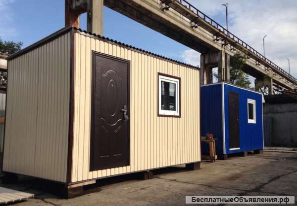 Бытовка, Пост охраны 3м/366 цветной, дверь металли