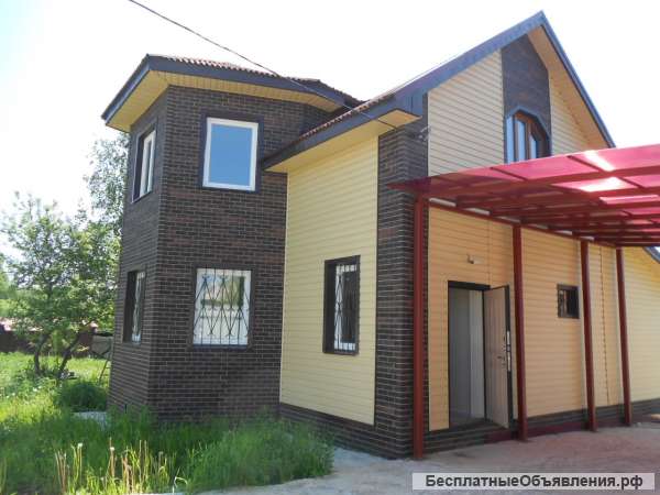 2-х этажный отдельно стоящий дом в деревне Правое Ящерово Серпуховского района на земельно