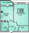 ККБ жк Губернский, ул Героя Яцкова евроремонт с гардеробной
