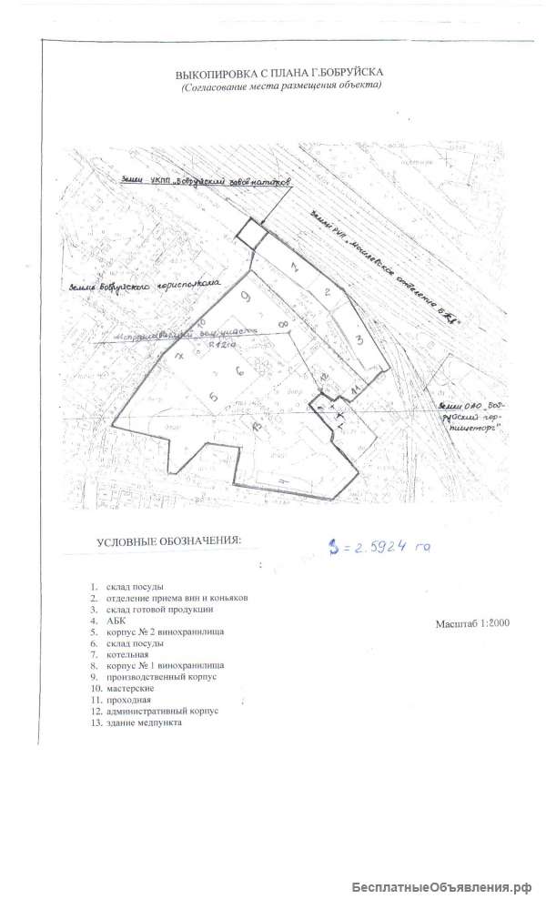 Завод по производству алкоголя