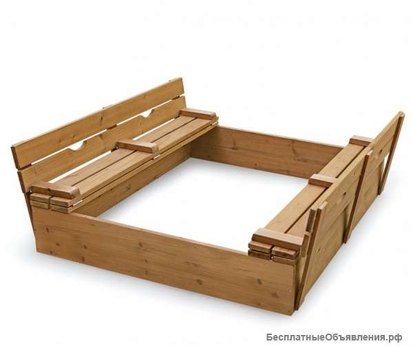 Песочница для детей 150 x 150 х 30 см