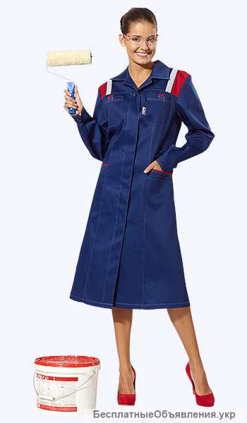 Женский рабочий модельный халат отличное сочетание качества и цены