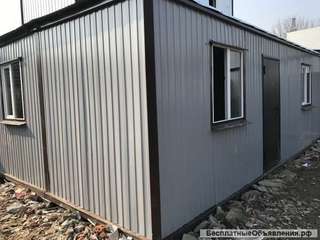 Модульное здание из 2-ух блок-контейнеров 2.4х8.0