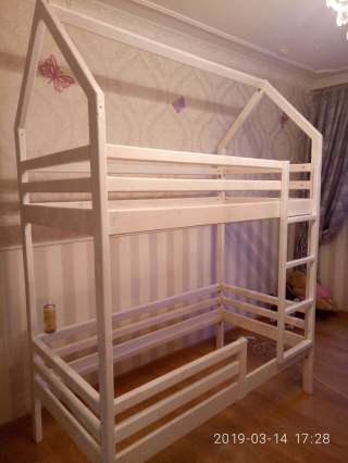 Двухъярусная кровать-домик 3000 грн