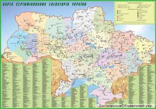 Карта элеваторов Украины