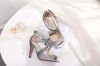 Стальные туфли Jimmy Choo на высоком каблуке с глиттером