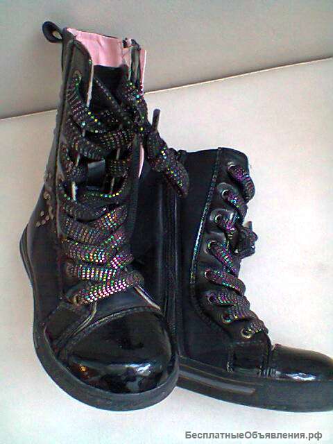 Сапожки для девочки кожаные 26 размер