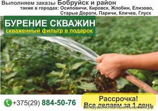 Бурение скважин на воду. Бобруйск и район.