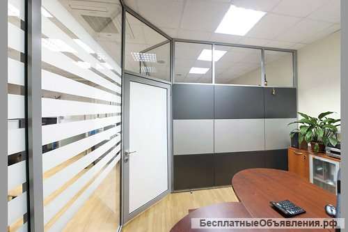 Перегородки с навесными панелями